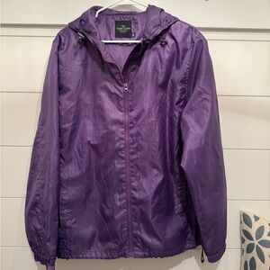Faded Glory Purple Utility Jacket with Hood